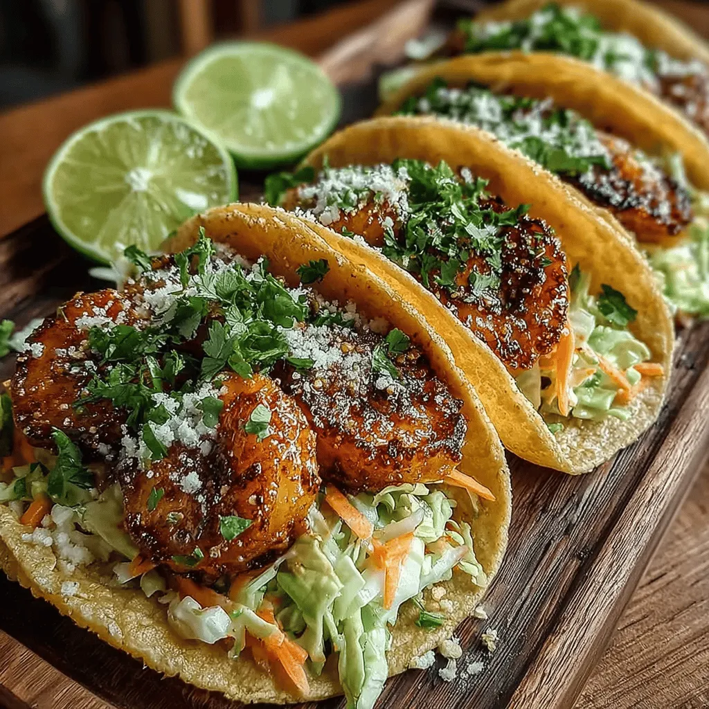 To create these Sweet & Spicy Honey Garlic Shrimp Tacos, it’s essential to understand the role of each ingredient in the dish. The star of the show, of course, is the shrimp. Shrimp is not only a versatile protein choice that cooks quickly, making it ideal for weeknight meals, but it is also packed with nutrients. Rich in protein and low in calories, shrimp is a healthy option that provides essential vitamins and minerals, including selenium and vitamin B12.