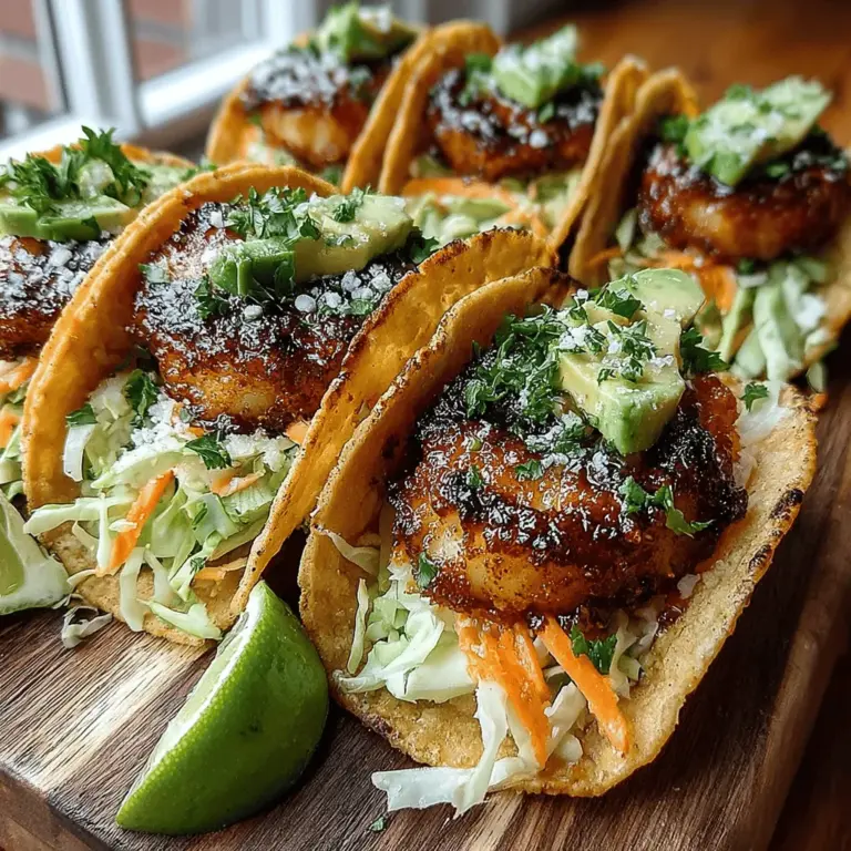 To create these Sweet & Spicy Honey Garlic Shrimp Tacos, it’s essential to understand the role of each ingredient in the dish. The star of the show, of course, is the shrimp. Shrimp is not only a versatile protein choice that cooks quickly, making it ideal for weeknight meals, but it is also packed with nutrients. Rich in protein and low in calories, shrimp is a healthy option that provides essential vitamins and minerals, including selenium and vitamin B12.
