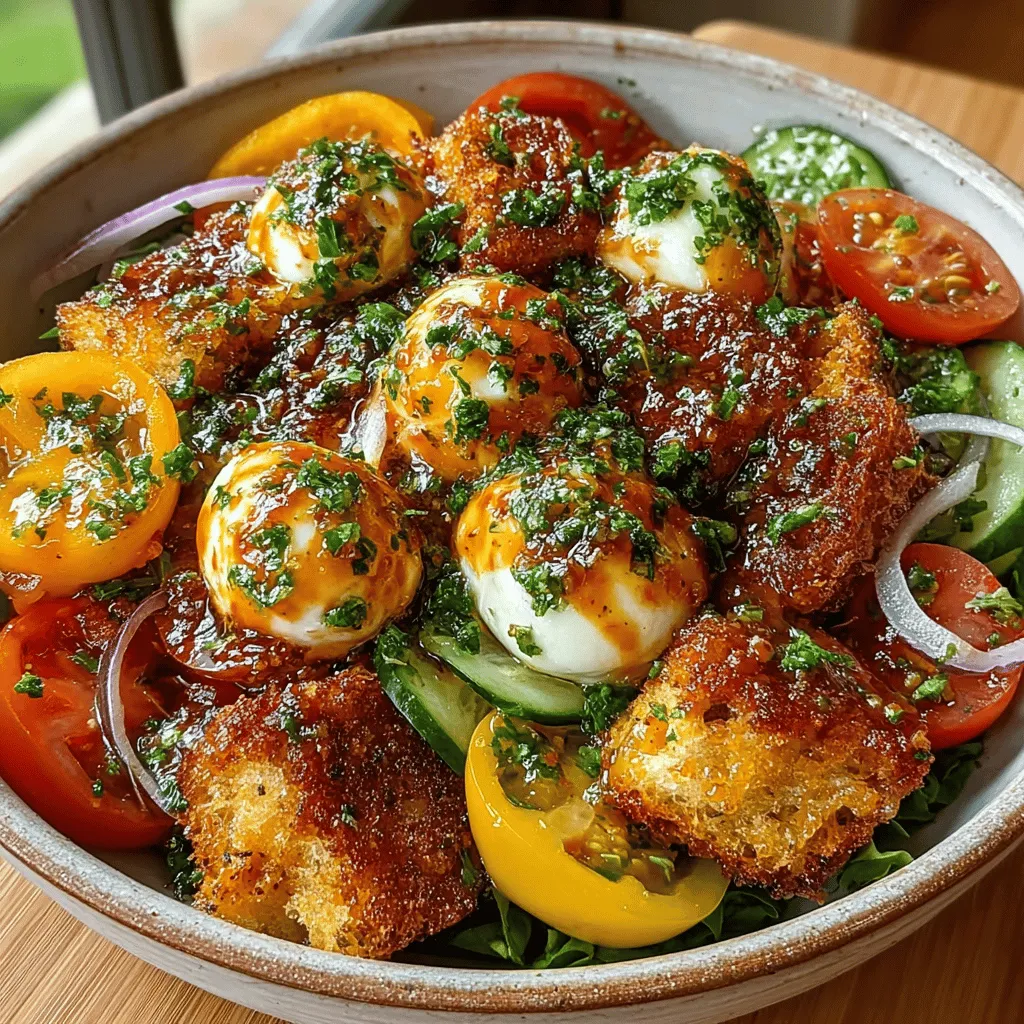 Panzanella salad is a vibrant and refreshing dish that beautifully embodies the essence of Italian cuisine—simplicity, freshness, and the celebration of seasonal ingredients. Originating from the rustic regions of Tuscany, this salad is a staple of Italian summer dining. At its core, Panzanella is a bread salad, traditionally made with leftover stale bread, ripe tomatoes, and a drizzle of olive oil. The combination may sound humble, but when prepared with care and quality ingredients, it transforms into a delightful dish that captures the flavors of summer.