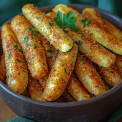 Zucchini fries have taken the culinary world by storm, particularly as a healthier alternative to traditional French fries. Their origin can be traced back to the rise of vegetable-based dishes that aim to offer a lighter yet satisfying option for snack lovers. These crispy, golden-brown sticks are not only visually appealing but also provide a delightful crunch that is hard to resist. The air fryer takes this beloved dish to the next level, offering a guilt-free way to enjoy the taste and texture of fried food without the excess oil.