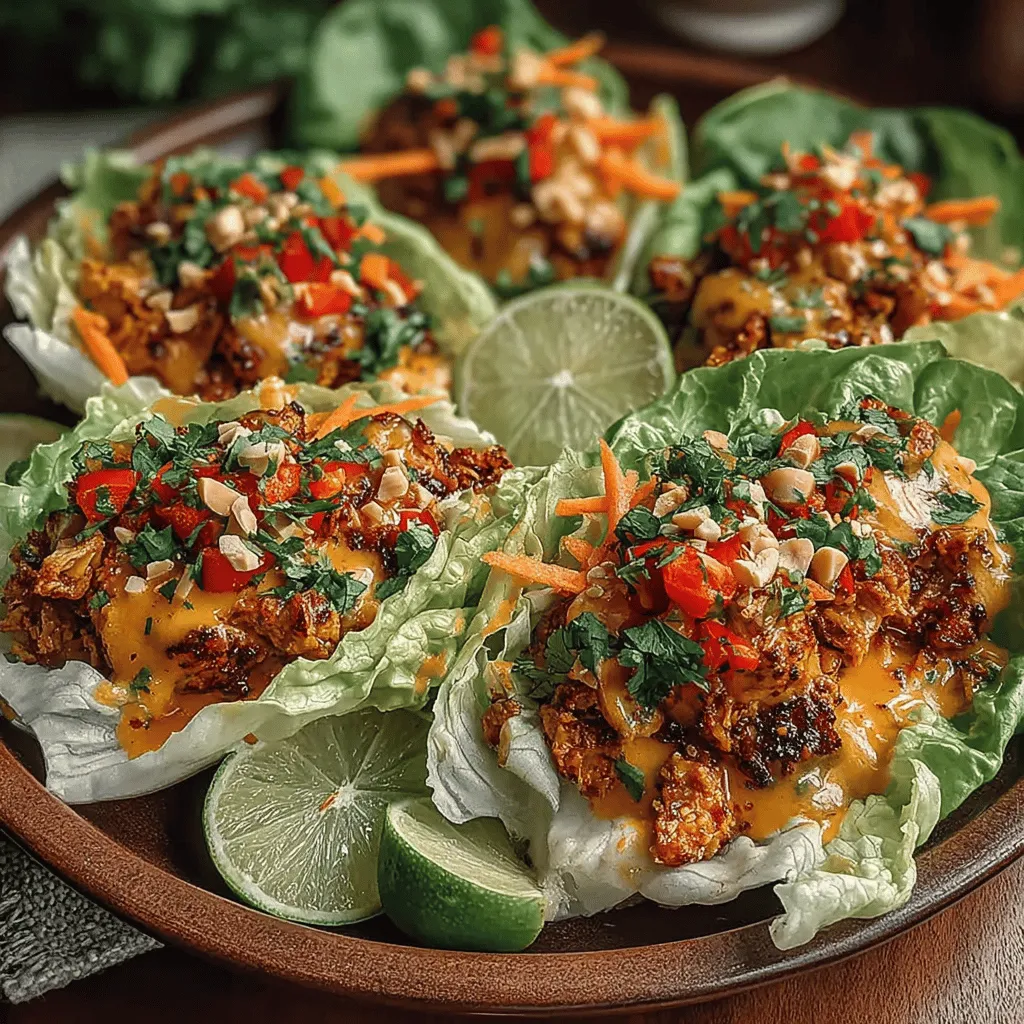 Thai cuisine is renowned for its vibrant flavors, combining sweet, savory, sour, and spicy elements in perfect harmony. This unique culinary tradition draws from a rich tapestry of cultural influences, resulting in dishes that are both complex and satisfying. Among the many delightful offerings, lettuce wraps have gained popularity as a healthy, low-carb meal option that is both versatile and easy to prepare. Spicy Thai Peanut Chicken Lettuce Boats provide an excellent example of this trend, bringing together rich flavors and fresh ingredients in a dish that is suitable for any occasion, from casual weeknight dinners to festive gatherings.