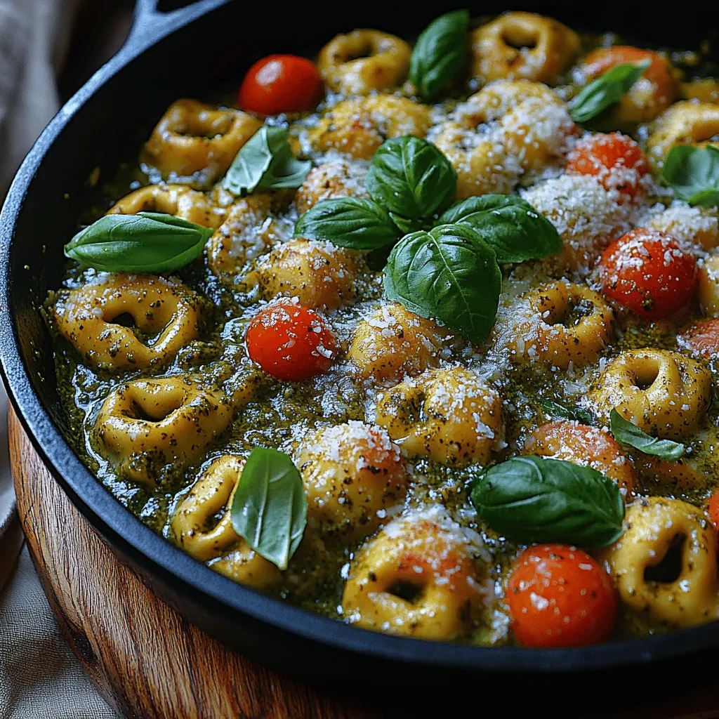 When it comes to quick and satisfying meals, few dishes can rival the comforting allure of Creamy Pesto Tortellini Skillet. This dish combines tender tortellini with a rich, creamy pesto sauce, creating a delightful harmony of flavors that is both indulgent and easy to prepare. Perfect for busy weeknights or a casual gathering with friends, this recipe elevates simple ingredients into a delectable feast that will leave everyone asking for seconds.