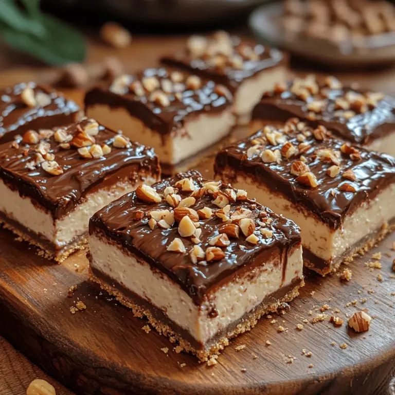 If you're on the lookout for a dessert that combines richness, creaminess, and a delightful flavor explosion, look no further than Decadent Nutella Cheesecake Bars. This recipe marries the lusciousness of cheesecake with the beloved hazelnut chocolate spread, Nutella, resulting in a treat that is perfect for any occasion—from family gatherings to dinner parties or simply as an indulgent dessert for a quiet night in.