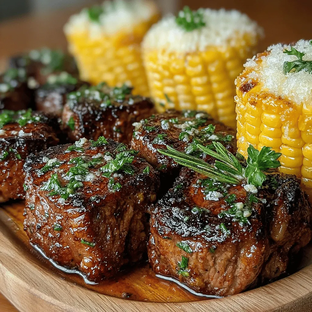 As the days grow longer and warmer, the allure of summer gatherings and outdoor barbecues becomes irresistible. One dish that encapsulates this vibrant season is Sizzling Garlic Butter Steak Bites with Sweet Corn Delight. This recipe beautifully marries tender, juicy steak bites with the sweetness of fresh corn, making it a delightful choice for family dinners, backyard parties, or simply a quick weeknight meal. The combination of bold flavors and quick cooking times makes this dish not only appealing but also practical for any occasion.
