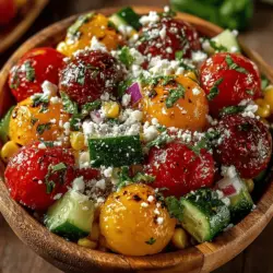 As the days grow warmer and the sun shines brighter, summer unfolds a vibrant tapestry of flavors that invite us to gather around the table. One dish that perfectly captures the essence of this delightful season is the Sweet Summer Bliss Corn & Tomato Salad. This refreshing salad is not only a feast for the eyes with its bold colors and fresh ingredients, but it also tantalizes the taste buds with a symphony of sweet, juicy, and crunchy textures.
