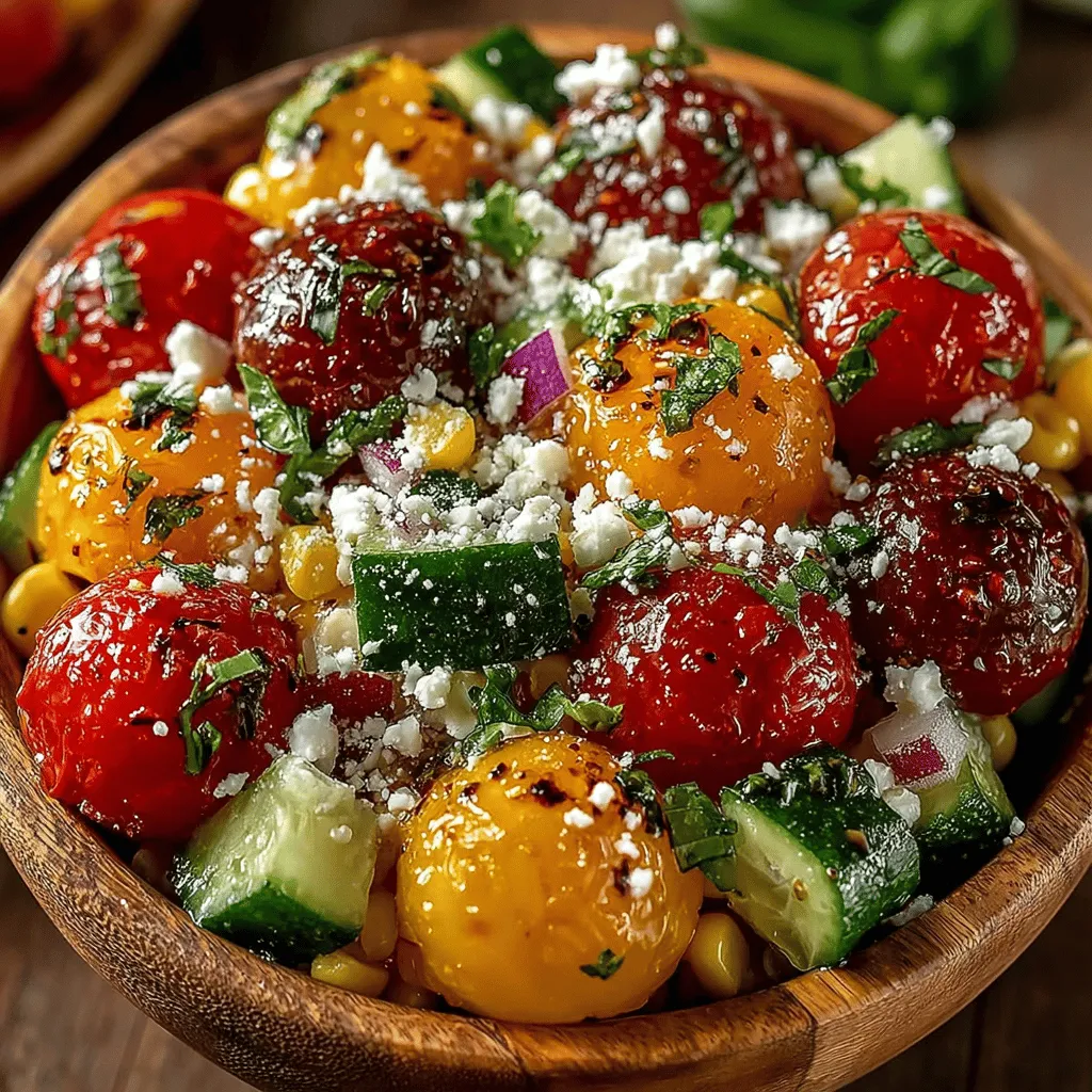 As the days grow warmer and the sun shines brighter, summer unfolds a vibrant tapestry of flavors that invite us to gather around the table. One dish that perfectly captures the essence of this delightful season is the Sweet Summer Bliss Corn & Tomato Salad. This refreshing salad is not only a feast for the eyes with its bold colors and fresh ingredients, but it also tantalizes the taste buds with a symphony of sweet, juicy, and crunchy textures.