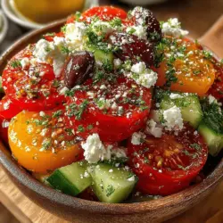When it comes to creating a delicious Mediterranean Tomato Cucumber Feta Salad, the way you mix the ingredients is crucial. Feta cheese, known for its crumbly texture, can break apart easily. Here are some effective tips to ensure you maintain its integrity while mixing: