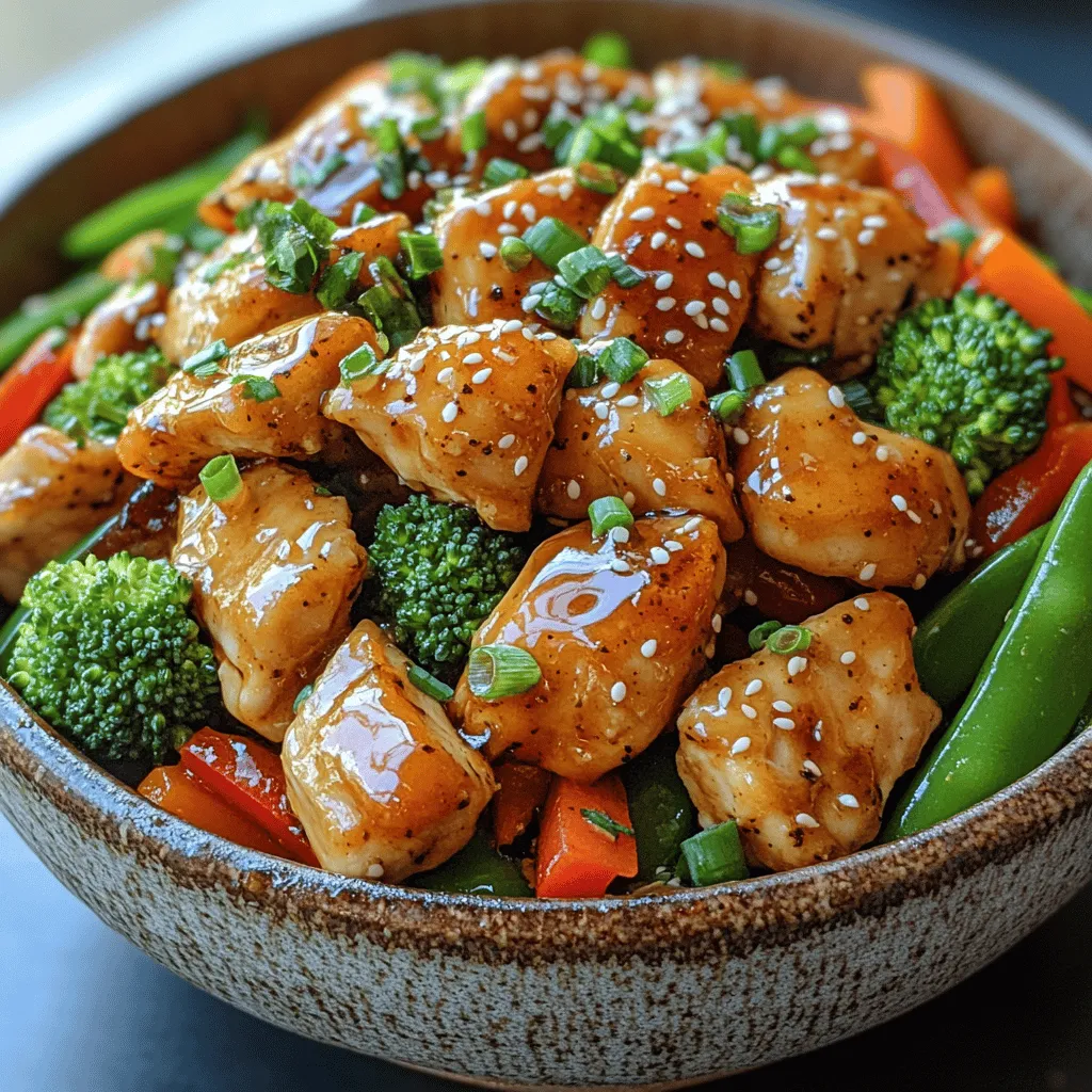 In the realm of quick and delicious meals, few dishes rival the allure of a well-prepared stir fry. Among these, Honey Garlic Chicken & Veggie Stir Fry stands out for its perfect balance of flavors and vibrant colors. This dish is an embodiment of sweet harmony, combining tender chicken breast with a medley of fresh vegetables, all enveloped in a rich, honey-garlic sauce that tantalizes the taste buds. It’s not just a feast for the palate; it’s also a visual delight that can brighten any dinner table.