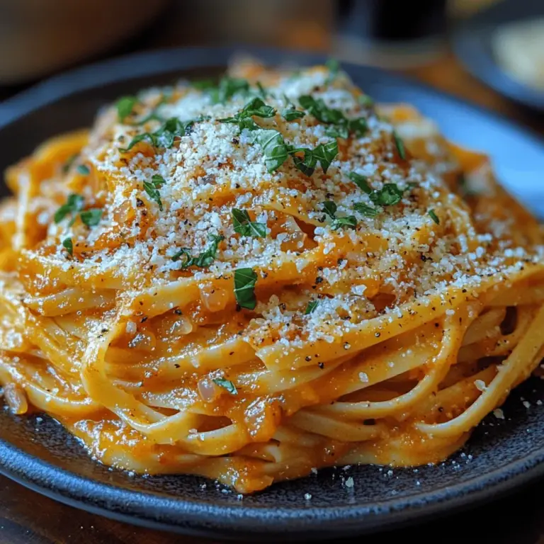 Roasted Red Pepper Dream Pasta is not just a dish; it’s an experience that captures the essence of comfort food with a gourmet twist. This pasta recipe is a delightful blend of flavors and textures that brings a unique vibrancy to any dining table. The creamy, rich sauce envelops perfectly cooked pasta, while the roasted red peppers add a smoky sweetness that tantalizes the palate. Whether you’re preparing a weeknight dinner or hosting a special gathering, this dish is sure to impress.