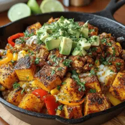 Spicy Southwest Chicken & Sweet Potato Hash