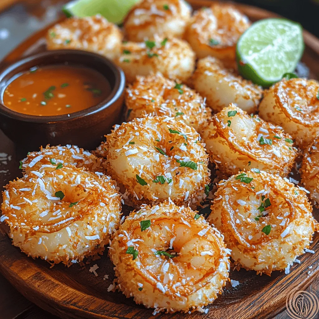 Crispy Crunchy Coconut Shrimp Bites are a delightful appetizer that brings the taste of the tropics right to your kitchen. This dish combines succulent shrimp coated in a crunchy coconut breading, creating a flavor profile that is both sweet and savory. The golden-brown crust adds a satisfying crunch, while the tender shrimp inside offers a juicy contrast, making these bites an irresistible treat for seafood lovers.