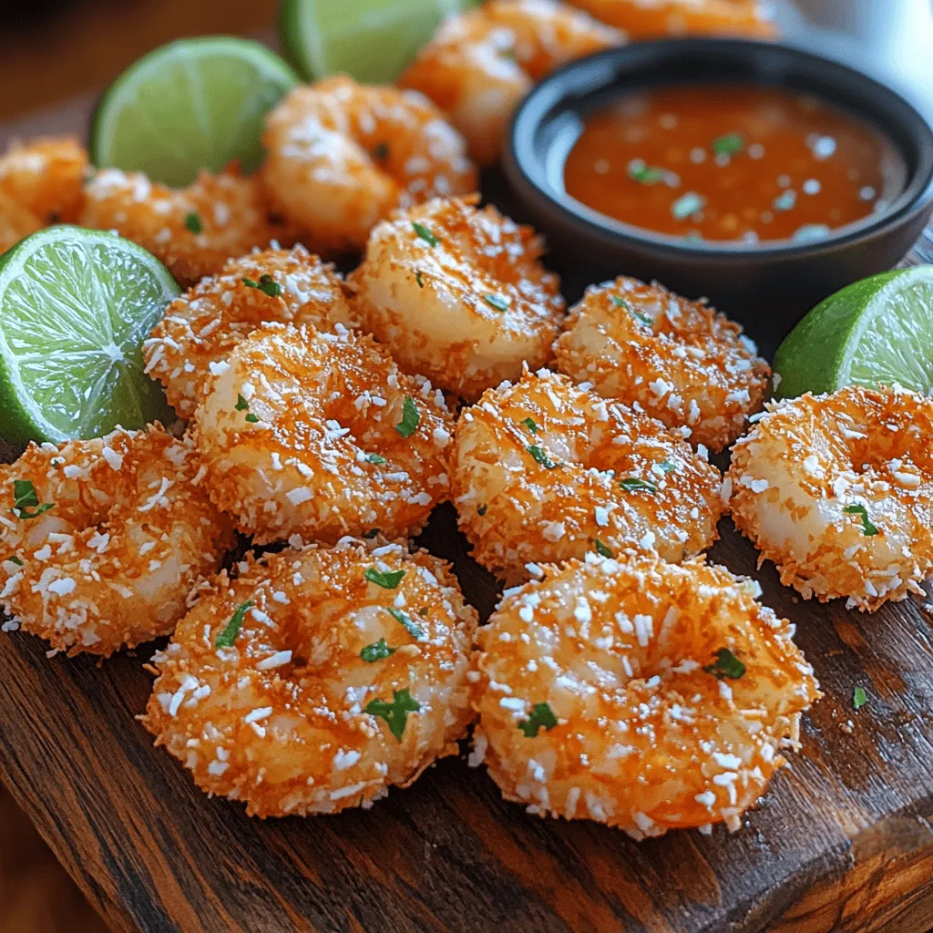 Crispy Crunchy Coconut Shrimp Bites are a delightful appetizer that brings the taste of the tropics right to your kitchen. This dish combines succulent shrimp coated in a crunchy coconut breading, creating a flavor profile that is both sweet and savory. The golden-brown crust adds a satisfying crunch, while the tender shrimp inside offers a juicy contrast, making these bites an irresistible treat for seafood lovers.