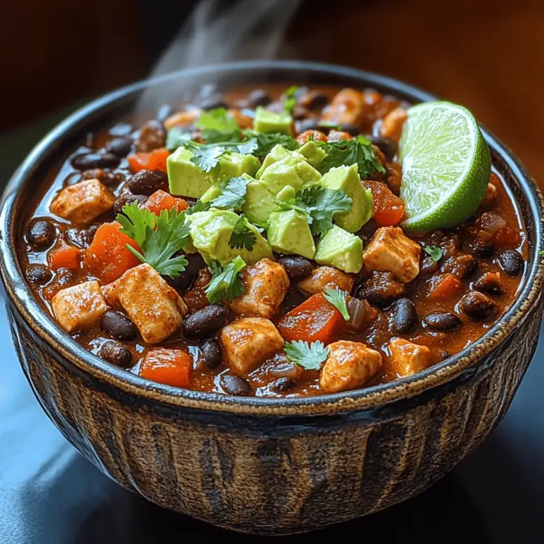 Chili is a dish that has captured the hearts and stomachs of food enthusiasts across the globe, and for good reason. The Smoky Chipotle Black Bean Chili is not just another chili recipe; it's a vibrant celebration of flavors and a testament to the beauty of homemade cooking. In a world that often prioritizes convenience over quality, preparing a chili from scratch allows you to control every element—from the heat of the spices to the freshness of the ingredients. This dish embodies the spirit of comfort food while delivering a punch of flavor that warms the soul.