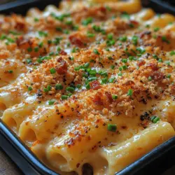 When it comes to comfort food, few dishes evoke the same nostalgic emotions and cravings as macaroni and cheese. This beloved staple has been a household favorite for generations, known for its creamy texture and cheesy goodness. Whether enjoyed as a simple weeknight meal or elevated for special gatherings, mac and cheese holds a unique place in our culinary hearts. Today, we are excited to introduce you to an indulgent twist on this classic dish—Creamy Bacon Bliss Mac & Cheese. This gourmet version combines rich cheeses, crispy bacon, and a luscious creamy sauce, creating a dish that is sure to impress family and friends alike.
