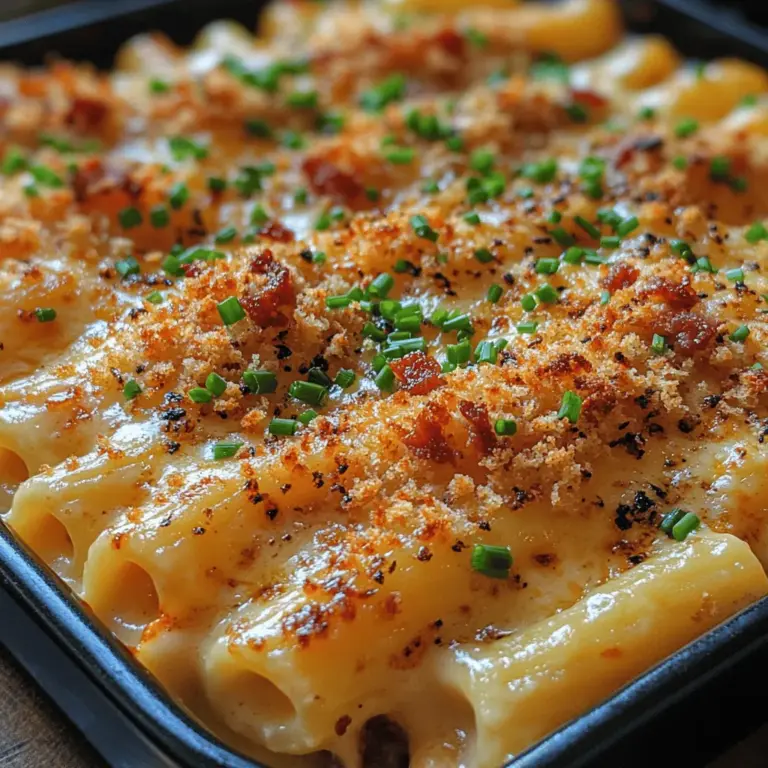 When it comes to comfort food, few dishes evoke the same nostalgic emotions and cravings as macaroni and cheese. This beloved staple has been a household favorite for generations, known for its creamy texture and cheesy goodness. Whether enjoyed as a simple weeknight meal or elevated for special gatherings, mac and cheese holds a unique place in our culinary hearts. Today, we are excited to introduce you to an indulgent twist on this classic dish—Creamy Bacon Bliss Mac & Cheese. This gourmet version combines rich cheeses, crispy bacon, and a luscious creamy sauce, creating a dish that is sure to impress family and friends alike.