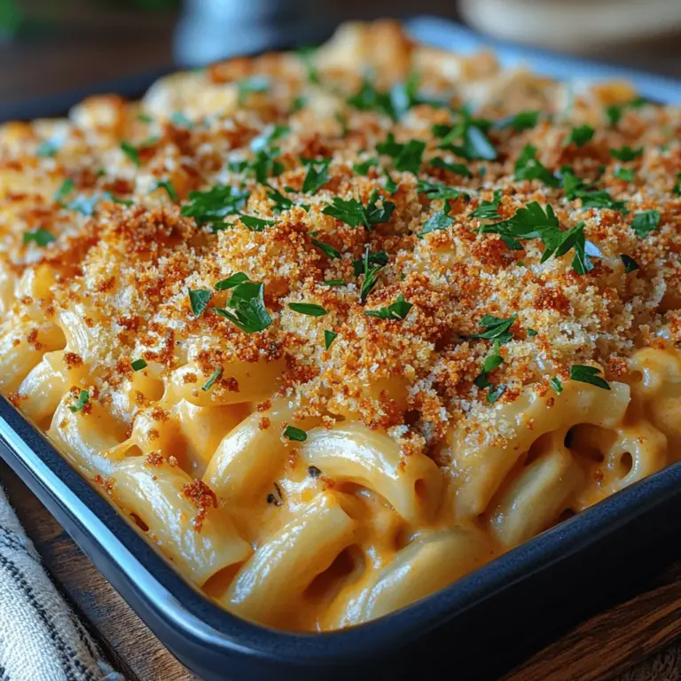 Southern Comfort Mac & Cheese is not just a dish; it’s an experience that encapsulates the warmth of Southern hospitality. Creamy, cheesy, and utterly indulgent, this recipe transforms simple ingredients into a comforting meal that brings family and friends together. Rooted in the rich culinary traditions of the Southern United States, this mac and cheese variation elevates a classic comfort food into an extraordinary culinary delight.