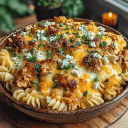 Spicy & Cheesy Buffalo Chicken Pasta Bake: Recipe Completion