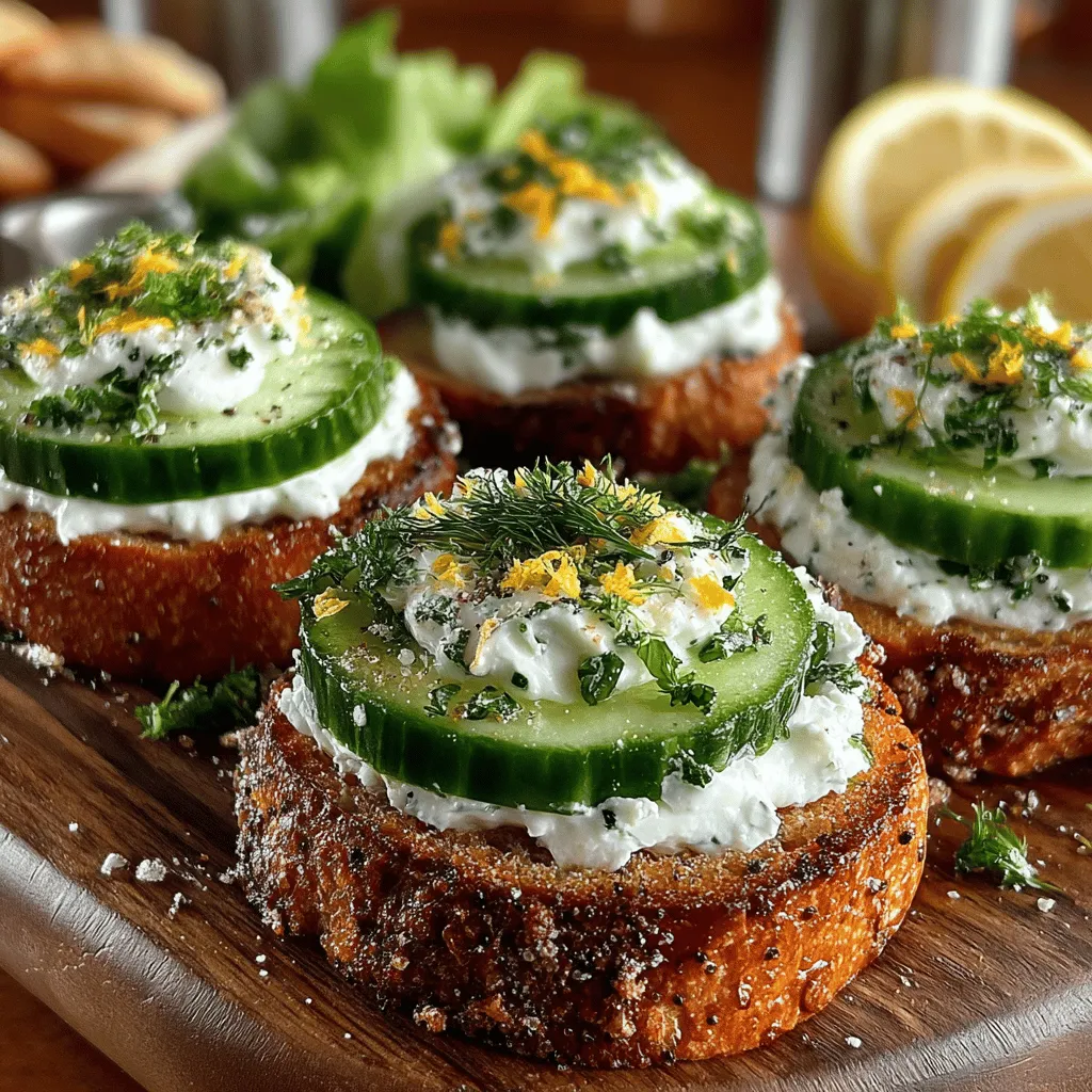 In the world of culinary delights, few recipes capture the essence of freshness quite like the Refreshing Cucumber & Dill Delights. This simple yet elegant dish combines crisp cucumber slices with a creamy spread that is infused with the aromatic notes of dill, making it a perfect choice for various occasions. Whether you're looking to impress guests at a summer gathering, seeking a light snack for a midday break, or preparing a vibrant addition to your lunchbox, this recipe is designed to please the palate while being incredibly easy to prepare.