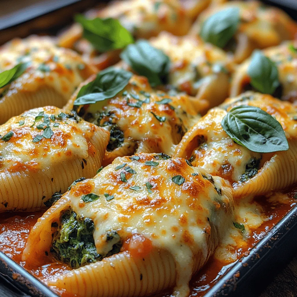 Stuffed pasta dishes have carved a cherished place in the culinary landscape, captivating diners with their hearty flavors and comforting textures. Among the many variations, Cheesy Spinach Stuffed Shells stand out as a particularly delightful option, combining the rich creaminess of cheese with the wholesome goodness of spinach. This dish not only satisfies the taste buds but also serves as a nutritious meal option, making it perfect for families, gatherings, or meal prep.