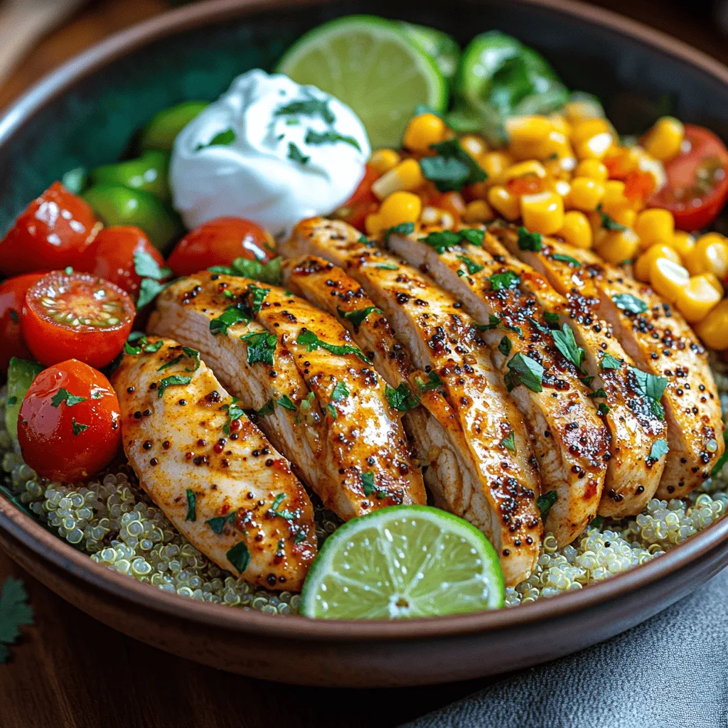 In today’s fast-paced world, finding meals that are both delicious and nutritious can often feel like a challenge. Enter the Zesty Lime Chicken Bowls, a vibrant dish that not only tantalizes the taste buds but also supports a balanced diet. This recipe is characterized by its refreshing lime flavor, which perfectly complements juicy chicken breasts and a medley of colorful vegetables. With its bright, zesty notes and wholesome ingredients, this dish is ideal for a variety of occasions—be it a cozy family dinner, meal prep for the week ahead, or a casual gathering with friends.