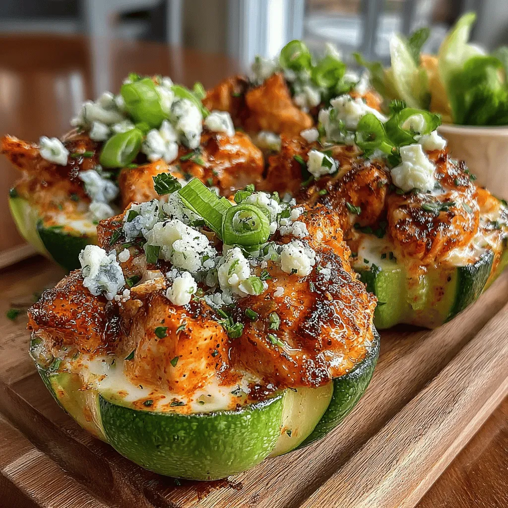 Buffalo Chicken Alfredo Zoodle Nests offer a tantalizing blend of flavors that elevate your dining experience while aligning with healthier eating habits. This dish seamlessly marries the creamy, indulgent notes of Alfredo sauce with the fiery zest of buffalo chicken, all beautifully arranged atop a base of zoodles—zucchini noodles that serve as a nutritious substitute for traditional pasta. This recipe is not just a culinary delight; it’s a smart choice for those looking to indulge without compromising their health goals. Whether you're a busy parent seeking quick meal options or a health-conscious individual wanting to enjoy comforting flavors, Buffalo Chicken Alfredo Zoodle Nests are sure to please.