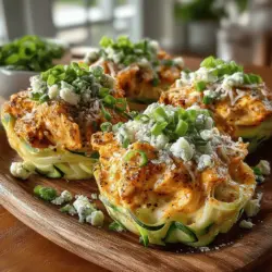 Buffalo Chicken Alfredo Zoodle Nests: A Flavorful Culinary Delight