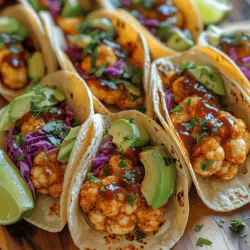 Crispy BBQ Cauliflower Tacos