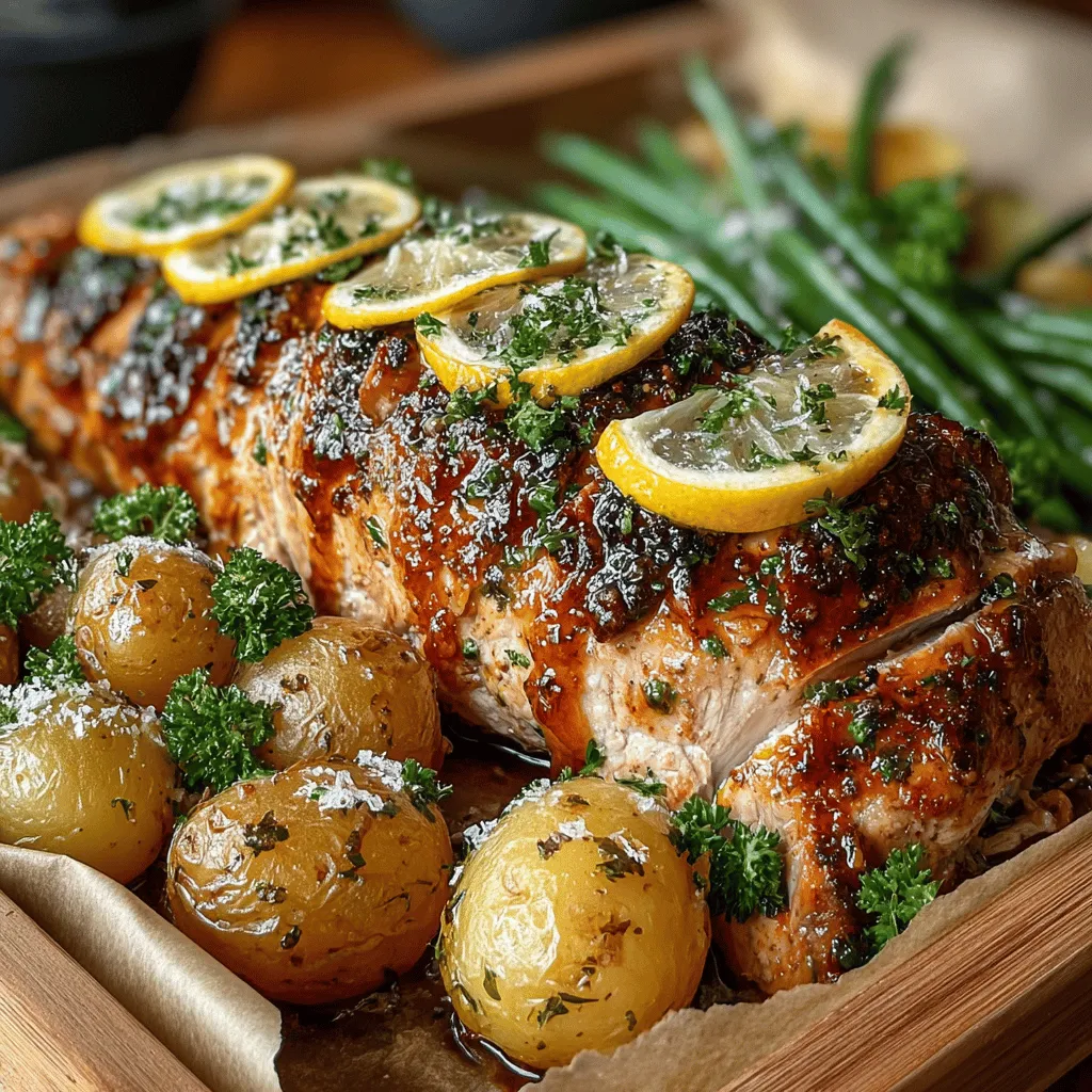 The Zesty Lemon Garlic Turkey Tenderloin Sheet Pan is a vibrant and flavorful dish that seamlessly marries the tender, juicy texture of turkey with the bright, zesty notes of fresh lemon and the aromatic punch of garlic. This recipe is more than just a meal; it embodies a culinary experience that is both simple to execute and immensely satisfying, making it an excellent choice for busy weeknights or an impressive centerpiece for weekend gatherings. In the following sections, we will delve into the ingredients that contribute to this delightful dish, explore the cooking process, and highlight the numerous health benefits, ensuring that this recipe becomes a cherished staple in your kitchen repertoire.