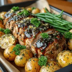 Zesty Lemon Garlic Turkey Tenderloin Sheet Pan