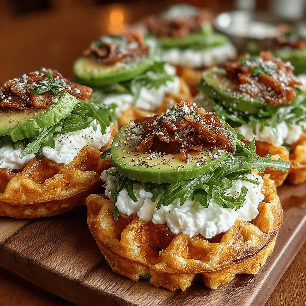 Welcome to the delicious world of Savory Cheddar Chive Waffle Sandwiches, where traditional breakfast fare meets innovative culinary creativity. This unique recipe reinvents the classic waffle, transforming it from a sweet morning staple to a savory delight that can be enjoyed at any time of day. The combination of crispy, golden waffles filled with melted sharp cheddar cheese and fresh chives offers a tantalizing experience for your taste buds. Whether you're hosting a weekend brunch or simply craving a satisfying meal, these waffles serve as the perfect base for a flavorful sandwich that's sure to impress.