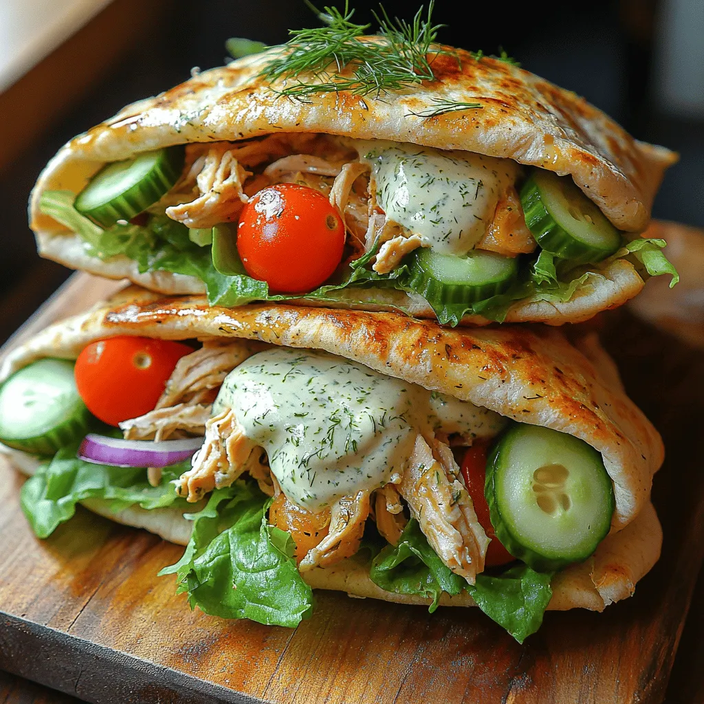 In today's fast-paced world, finding a meal that is not only quick to prepare but also healthy and satisfying can be a challenge. Enter the Creamy Dill Ranch Chicken Pita Pockets, a delightful dish that combines convenience with flavor, making it an ideal choice for lunch, dinner, or even a snack. This recipe is a celebration of fresh ingredients and a creamy dill ranch dressing that elevates the entire experience, ensuring that every bite is both delicious and nutritious.