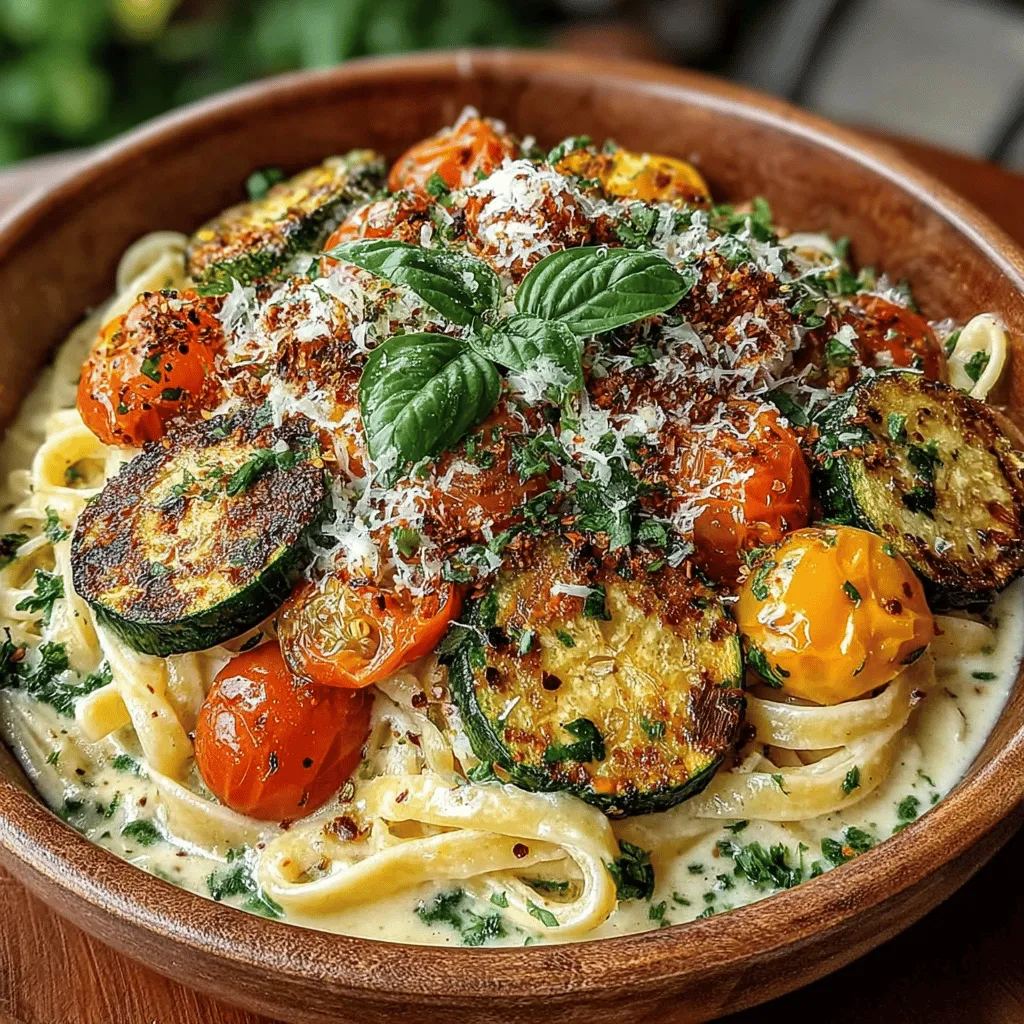 Fresh tomatoes are a star ingredient in this Creamy Zucchini & Tomato Pasta, enriching the dish with vibrant flavor and bright color. To ensure that the tomatoes maintain their texture and taste, follow these best practices: