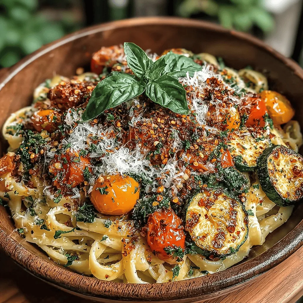 Fresh tomatoes are a star ingredient in this Creamy Zucchini & Tomato Pasta, enriching the dish with vibrant flavor and bright color. To ensure that the tomatoes maintain their texture and taste, follow these best practices:
