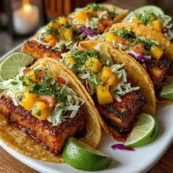 In recent years, the culinary landscape has seen a significant shift towards plant-based meals, with more individuals embracing vegetarian and vegan diets for both health and environmental reasons. Among the myriad of plant-based options, tacos have emerged as a favorite, offering endless possibilities for flavor and creativity. Enter the Tropical Tofu Tacos with Mango Slaw, a vibrant dish that beautifully marries the savory and sweet, delivering a delightful eating experience. This recipe is not only packed with flavor but also brimming with health benefits, making it an ideal choice for anyone looking to enjoy a nutritious meal, whether they follow a vegan lifestyle or simply want to incorporate more plant-based options into their diet.