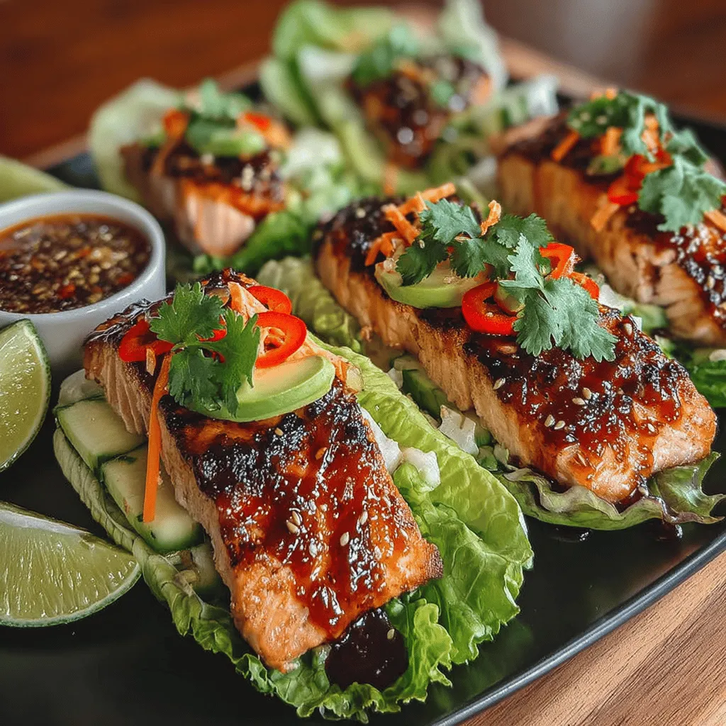 Salmon lettuce wraps are a delightful and healthy option for a light meal or appetizer. This innovative dish combines the rich flavors of fresh salmon with the refreshing crunch of crisp vegetables, resulting in a meal that is not only visually appealing but also packed with nutrients. In this recipe, we elevate the classic salmon dish with a unique watermelon glaze that adds an unexpected sweetness and a tropical twist. The combination of succulent salmon and the vibrant flavors of watermelon creates a culinary experience that is both satisfying and nourishing.
