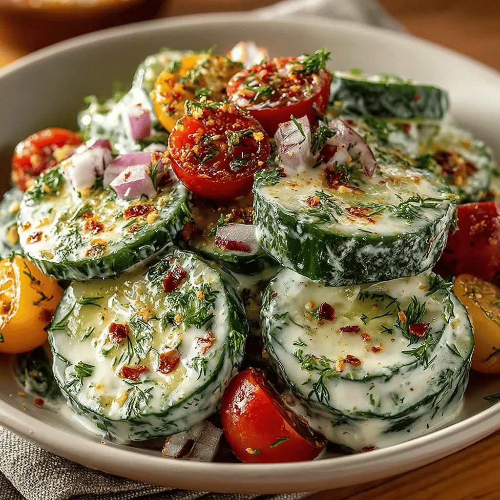 As the warm weather rolls in, a light and refreshing salad becomes a staple at picnics, barbecues, and family gatherings. The Refreshing Creamy Cucumber Dill Salad is the perfect dish to complement a variety of summer meals, offering a delightful crunch and a burst of flavor. This salad not only tantalizes the taste buds but also celebrates the essence of fresh, seasonal ingredients. Its creamy dressing, combined with the crispness of cucumbers and the aromatic notes of dill, makes it a favorite among those looking to enjoy a healthy yet satisfying dish during the hotter months.