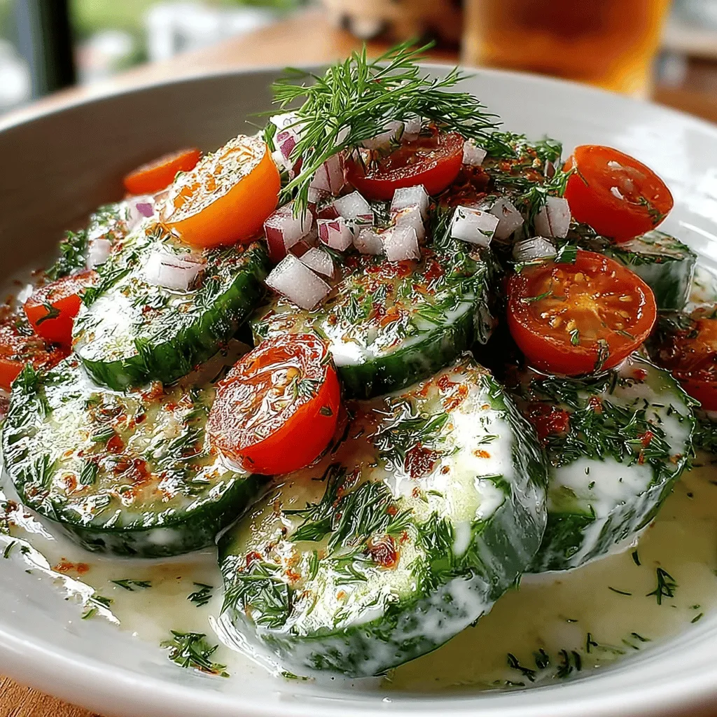 As the warm weather rolls in, a light and refreshing salad becomes a staple at picnics, barbecues, and family gatherings. The Refreshing Creamy Cucumber Dill Salad is the perfect dish to complement a variety of summer meals, offering a delightful crunch and a burst of flavor. This salad not only tantalizes the taste buds but also celebrates the essence of fresh, seasonal ingredients. Its creamy dressing, combined with the crispness of cucumbers and the aromatic notes of dill, makes it a favorite among those looking to enjoy a healthy yet satisfying dish during the hotter months.