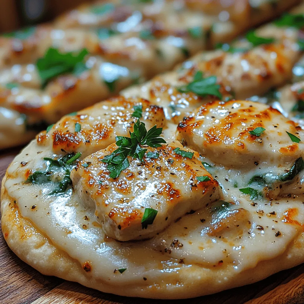 Creamy Garlic Alfredo Flatbread is a delightful dish that brings together the comfort of Italian flavors with the convenience of a quick meal option. This flatbread is not only versatile, but it also serves as an excellent choice for casual dining or entertaining guests. Whether you are having a cozy night in or hosting a gathering, this recipe offers a satisfying and delicious experience that is sure to impress.