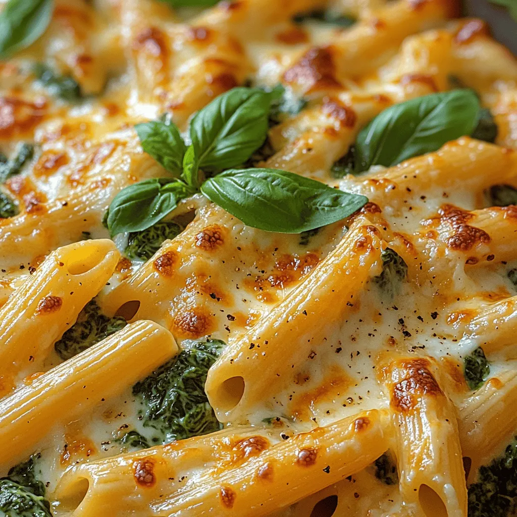 In the realm of comfort food, few dishes can rival the appeal of a creamy pasta bake, especially one that seamlessly integrates the nutritious goodness of spinach with the rich flavors of ricotta and mozzarella cheeses. The Creamy Spinach Ricotta Pasta Bake is not simply a meal; it is an invitation to indulge in a delicious, hearty dish that can easily win over even the pickiest eaters. With its creamy texture and cheesy goodness, this dish is a perfect option for both weeknight dinners and special gatherings, allowing you to serve a meal that feels special without requiring hours of preparation.