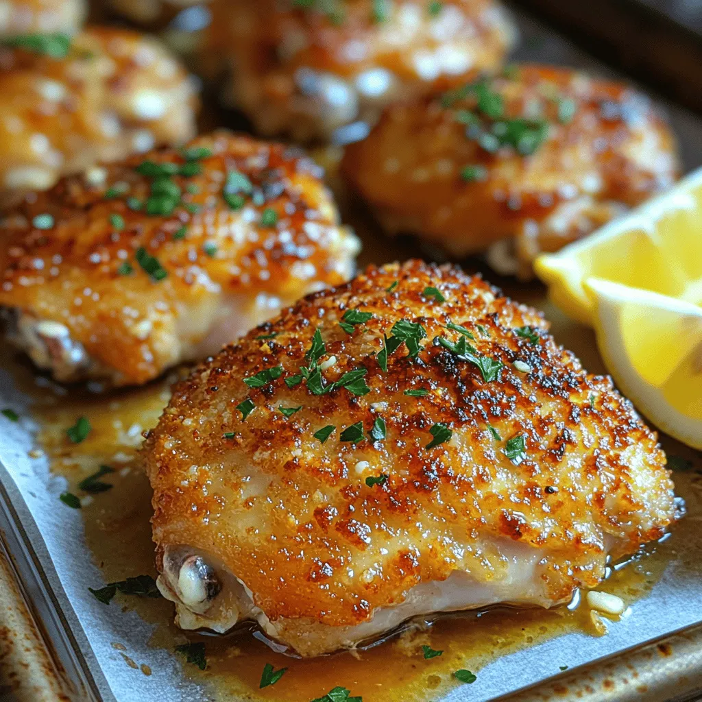When it comes to comfort food, few dishes can rival the mouthwatering appeal of Garlic Parmesan Crusted Chicken Thighs. This dish offers a perfect combination of crispy, golden-brown crust and juicy, tender meat that leaves a lasting impression on anyone fortunate enough to experience it. Whether you're hosting a family dinner or a casual gathering with friends, this recipe is sure to be a crowd-pleaser. The rich flavors and satisfying texture make it an ideal choice for those seeking a hearty meal that feels both indulgent and comforting.