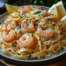 Zesty Lemon Butter Shrimp Pasta Recipe