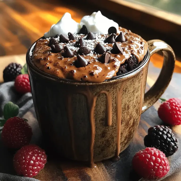 The first step in creating your decadent guilt-free chocolate mug cake is selecting the right mug. Your mug should be microwave-safe and ideally made of ceramic or glass, as these materials distribute heat evenly, ensuring that your cake cooks uniformly. Choose a mug that holds at least 12 ounces, providing ample space for your cake to rise without overflowing. Avoid using plastic mugs, as they can warp in the microwave and may leach harmful chemicals into your food.