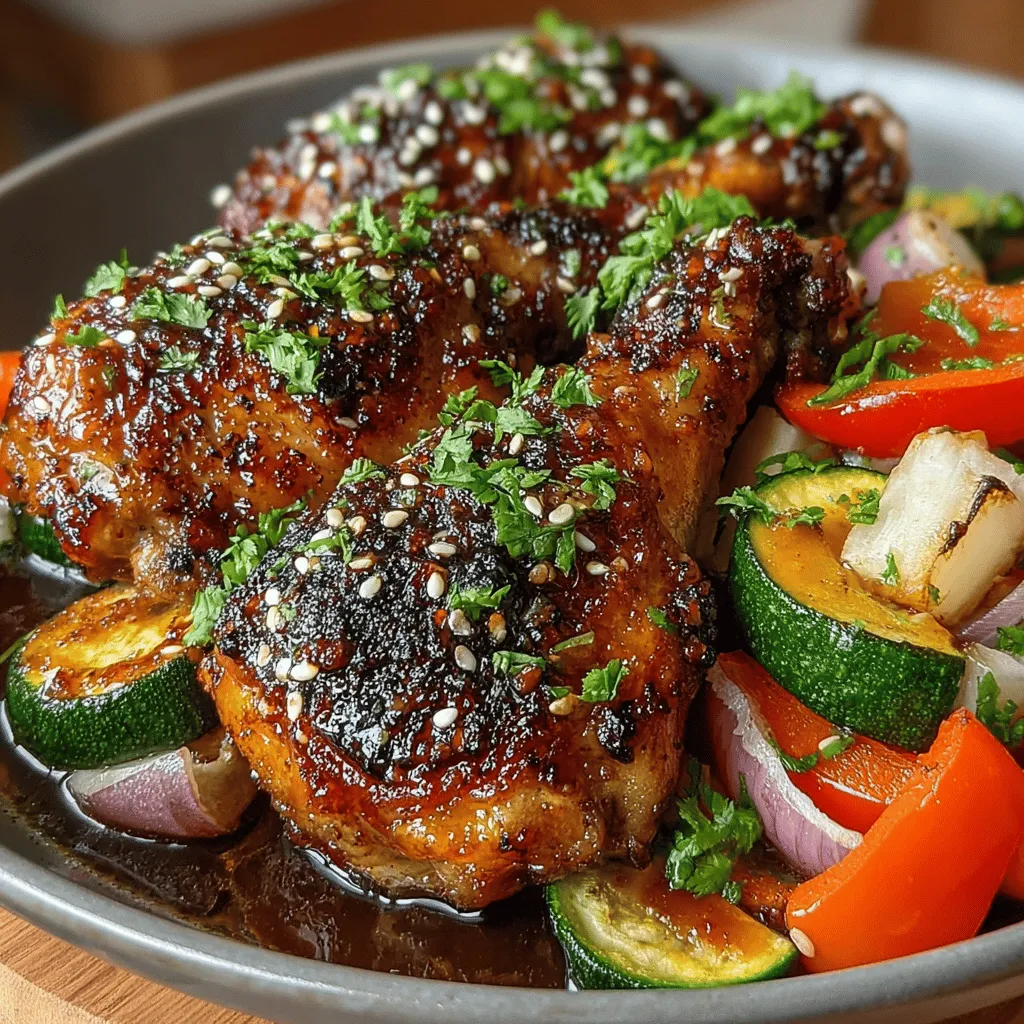 At the heart of the Sticky Honey Garlic Drumstick Traybake is the irresistible flavor profile that combines sweetness from the honey, depth from soy sauce, and aromatic hints from garlic and ginger. Each ingredient plays a crucial role in creating a dish that is both satisfying and memorable. The sweetness of honey contrasts beautifully with the umami-rich soy sauce, while garlic and ginger add a warm, aromatic foundation that elevates the entire dish.