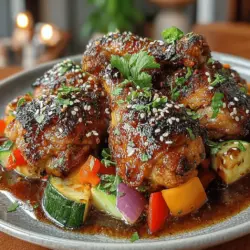 Sticky Honey Garlic Drumstick Traybake