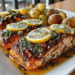 Zesty Lemon Dill Salmon with Herbed Baby Potatoes