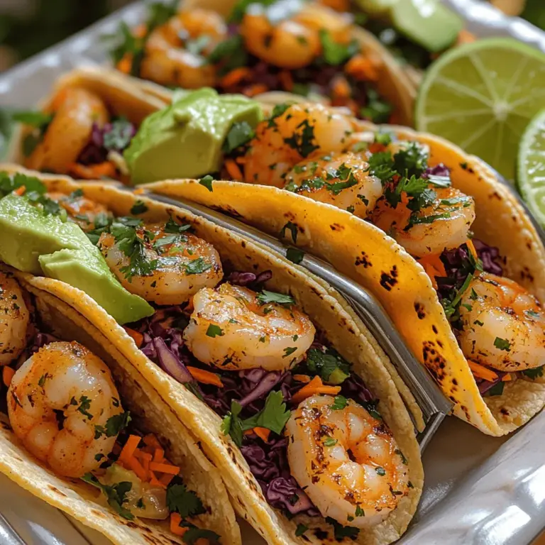 When it comes to vibrant and tantalizing flavors, Zesty Lime Shrimp Street Tacos are a standout dish that captures the essence of fresh, bold ingredients. This delightful recipe combines succulent shrimp marinated in a zesty mixture, layered with a crunchy slaw, and encased in warm corn tortillas. The result is a street-style taco that’s not only delicious but also incredibly satisfying, making it a perfect choice for a quick weeknight dinner or a festive gathering with friends and family.