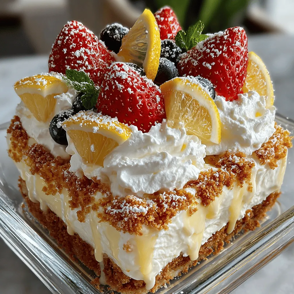 When the warmth of summer beckons and you crave a dessert that embodies the essence of sunshine, look no further than the Zesty Lemon Bliss Icebox Cake. This delightful treat is a harmonious blend of creamy, tart, and sweet flavors that dance on your palate, making it the perfect ending to any meal. The Zesty Lemon Bliss Icebox Cake is not just a dessert; it’s an experience that transports you to a sun-drenched patio, a beachside gathering, or a festive holiday celebration.