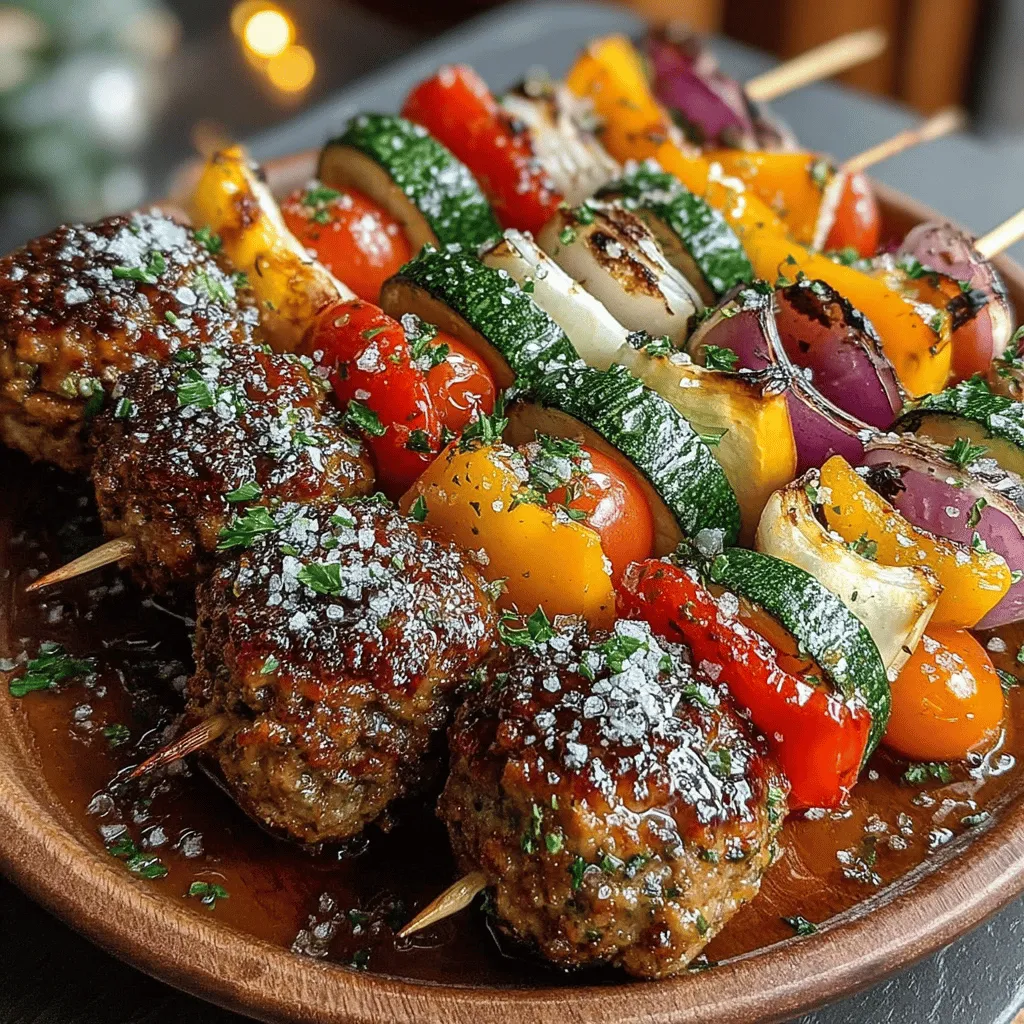 When it comes to creating meals that are both visually appealing and packed with flavor, few dishes can compete with the allure of skewered delights. Honey Glazed Meatball and Veggie Skewers offer a delightful combination of juicy meatballs and vibrant vegetables, all threaded together for perfect grilling. This dish not only looks great on the plate but also provides a wonderful opportunity to enjoy a well-rounded meal that can be easily shared with family and friends.