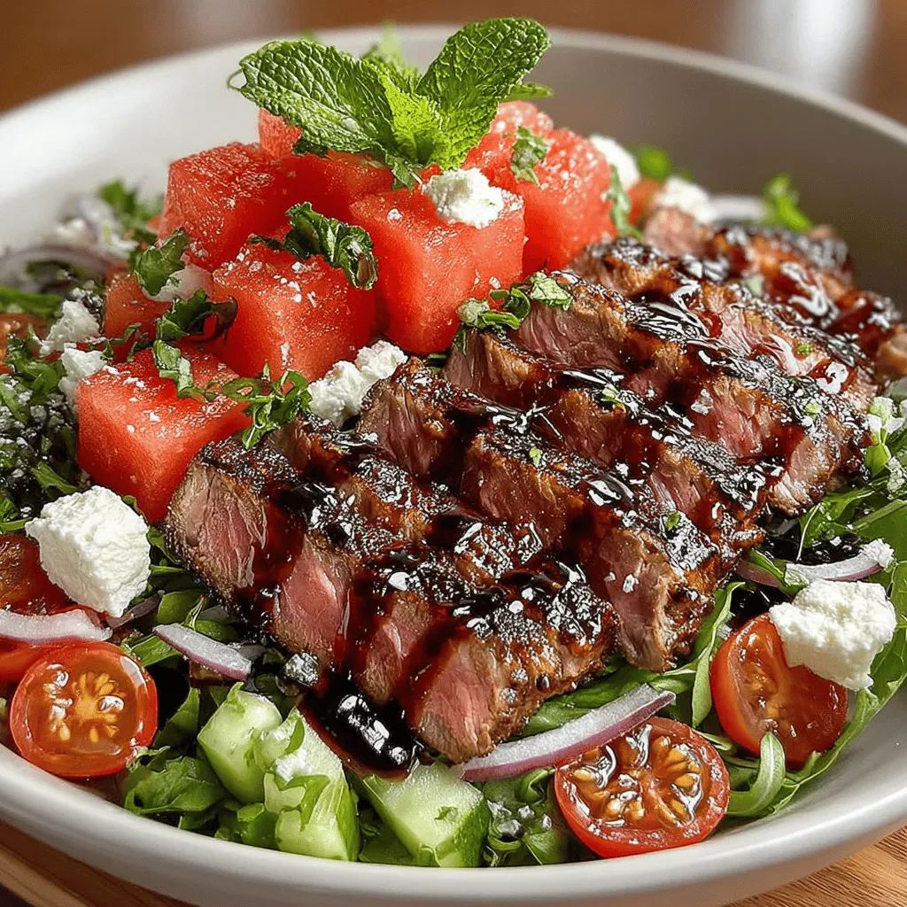 As the sun shines brighter and temperatures rise, summer brings an abundance of fresh produce that inspires countless culinary creations. Salads, in particular, are a go-to choice for many during this season, offering a light yet satisfying meal that can be enjoyed outdoors. Among the myriad of salad options, the Watermelon & Beef Salad Bowl stands out as a unique and delightful combination of flavors, making it a perfect dish for summer gatherings or a refreshing weekday dinner.