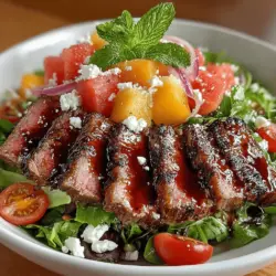As the sun shines brighter and temperatures rise, summer brings an abundance of fresh produce that inspires countless culinary creations. Salads, in particular, are a go-to choice for many during this season, offering a light yet satisfying meal that can be enjoyed outdoors. Among the myriad of salad options, the Watermelon & Beef Salad Bowl stands out as a unique and delightful combination of flavors, making it a perfect dish for summer gatherings or a refreshing weekday dinner.